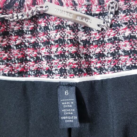 White House Black Market Wool Blend Tweed Metallic Blazer - Picture 2 of 13